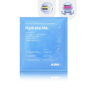 greito poveikio giliai drekinanti veido kauke su peptidais aimx hydrate me