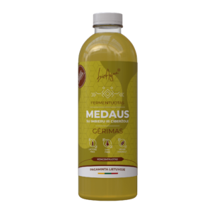 Fermentuotas Medaus Su Imbieru Ir Ciberžole Gėrimas