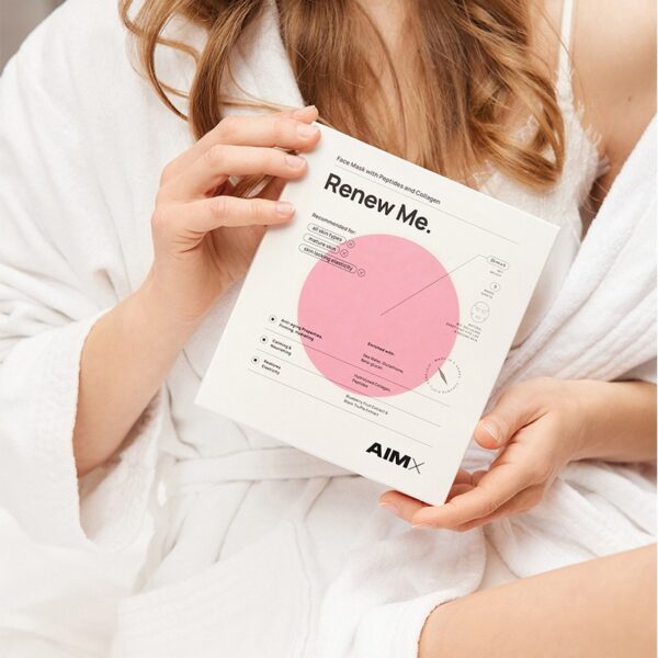 greito poveikio anti aging veido kauke su peptidais ir kolagenu aimx renew me 1vnt