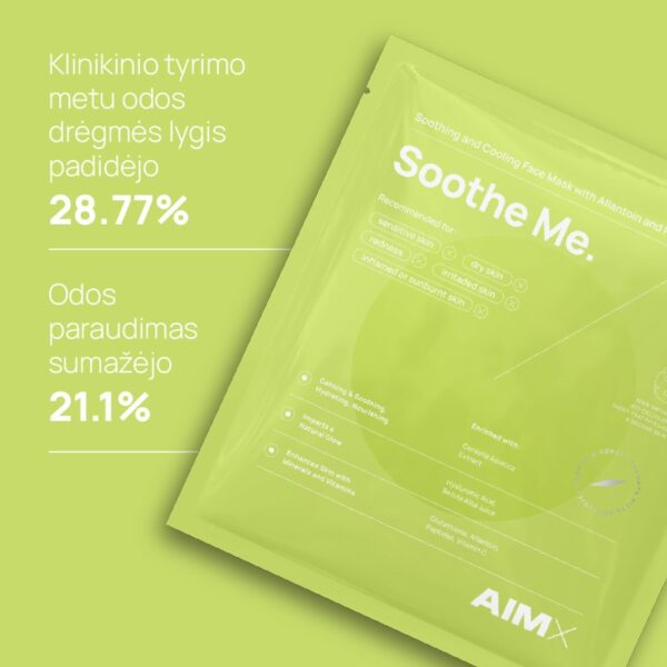 greito poveikio raminanti lakstine veido kauke su peptidais aimx soothe me 1vnt webp