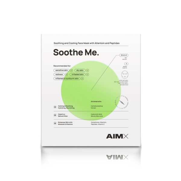 greito poveikio raminanti-lakstine veido kauke su peptidais aimx soothe me 1vnt