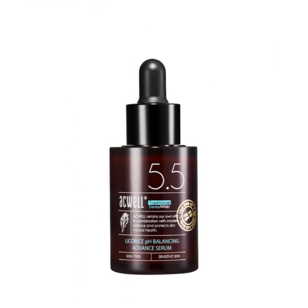 acwell drekinantis skaistinantis veido serumas su saldymedzio ekstraktu licorice ph balancing advance serum