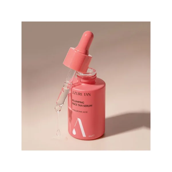 Azure Tan “Face Plumping Tan Serum” Putlinantis hialurono rūgšties veido serumas su savaiminio įdegio efektu - Image 2